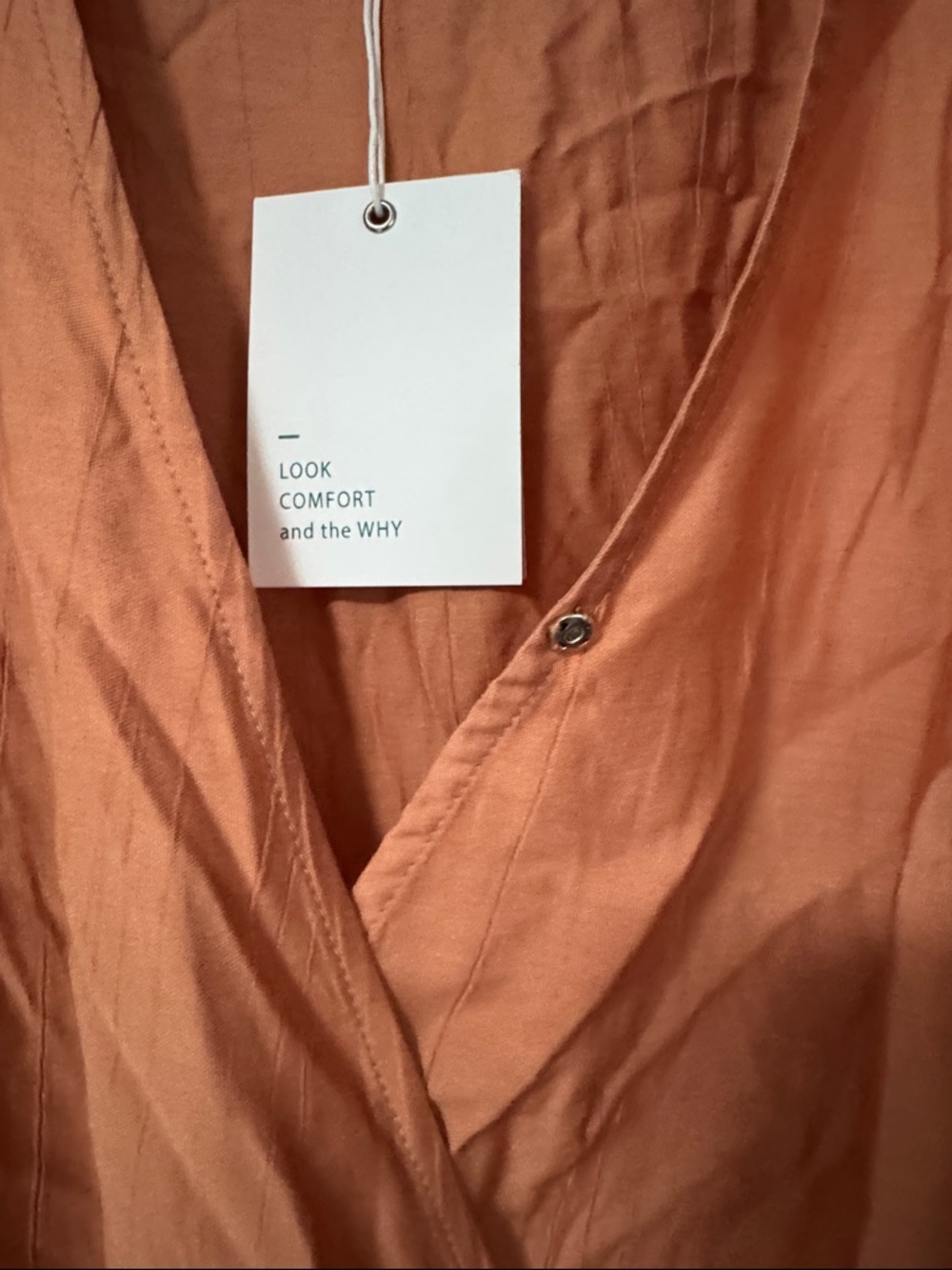 Peach Wrap Romper with Belt - Picture 4 of 6
